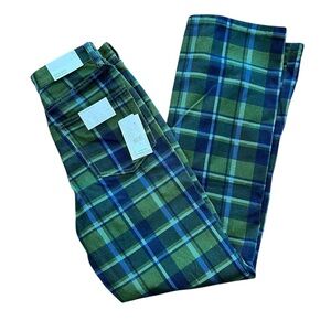 WEWOREWHAT High-Rise NWT Plaid High Waisted Dad Jeans twist on classic 26